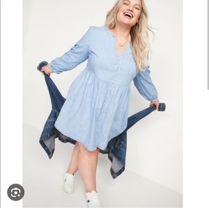Old Navy Long Sleeve Denim Dress